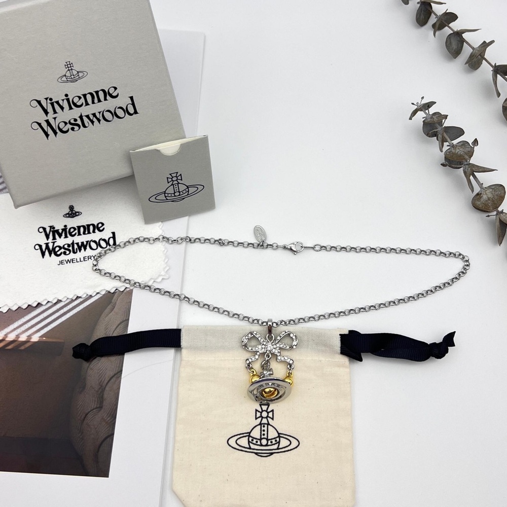 Vivienne Westwood Saturn Bell Necklace - Picture 10 of 10